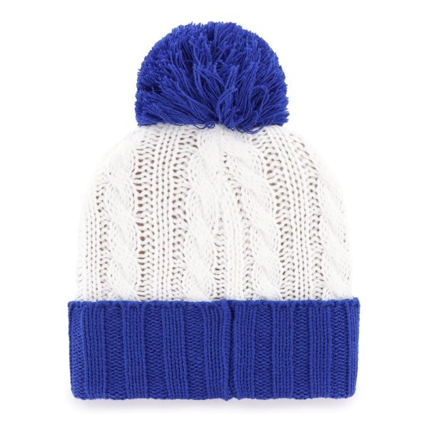 ST. LOUIS BLUES  47 LADIES NOTE FIRESIDE POM KNIT - ROYAL WHITE Online Hot Sale