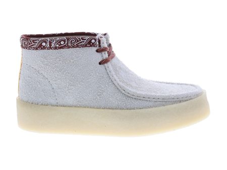 Clarks Originals Wallabee Cup Boots Men s White Interest Suede s 26167977 Supply