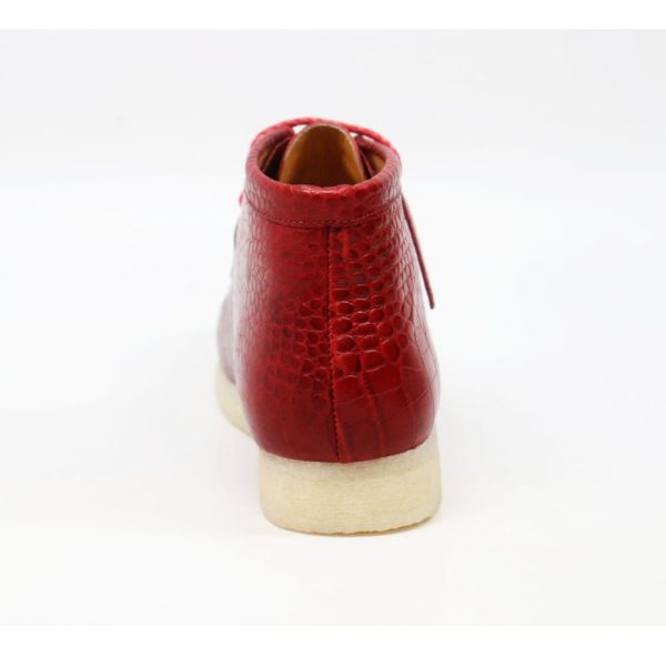 British Walkers Wallabee Boot Gators Men s Red Alligator Leather Sale