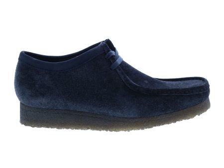 Clarks Originals Wallabee Low Men s Ink Hairy Dark Blue Suede 26168854 Cheap