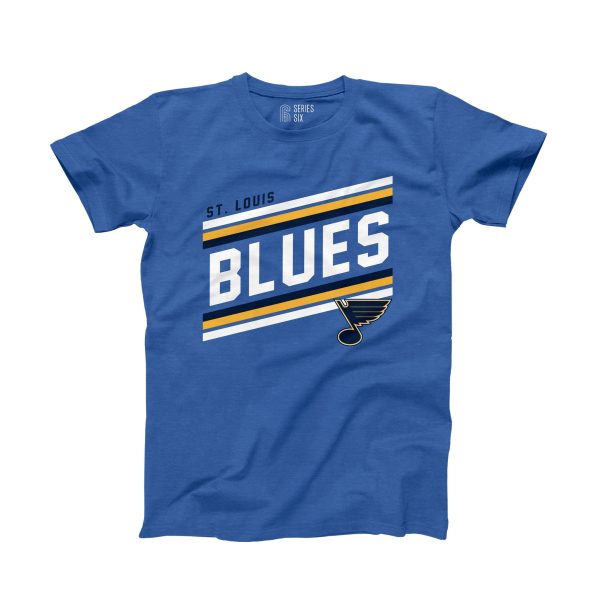 ST. LOUIS BLUES SERIES SIX YOUTH LIFT OFF SHORT SLEEVE TEE - ROYAL Hot on Sale