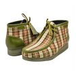 British Walkers New Castle Print 2 Wallabee Boots Men s Plaid Suede and Leather For Cheap