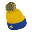 ST. LOUIS BLUES ADIDAS NOTE PATCH POM KNIT - ROYAL GOLD Supply