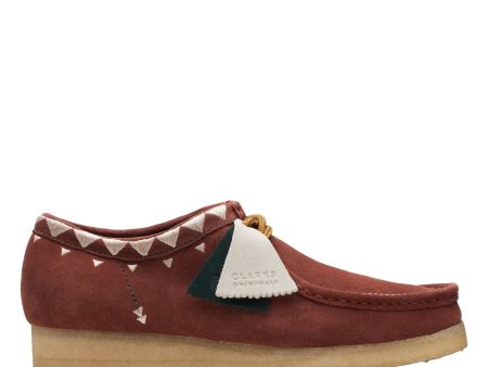 Clarks Originals Wallabee Low Men s Red Suede 26168847 Online Sale