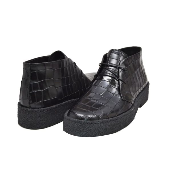 British Walkers Playboy Original Croc Print Men s Limited Edition Crocodile Leather High Top Online now