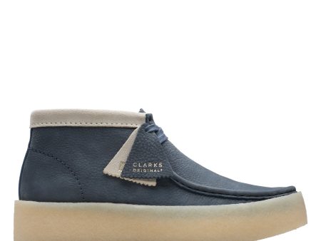 Clarks Originals Wallabee Cup Boots Men s Navy Blue Nubuck 26171091 Hot on Sale