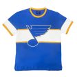 ST. LOUIS BLUES SERIES SIX OZZY STRIPED SHORT SLEEVE TEE - AIR FORCE BLUE   WHITE Online now