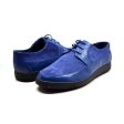 British Walkers Westminster Vintage Bally Style Men s Pendant Blue Leather and Suede Low Top Sneakers For Discount