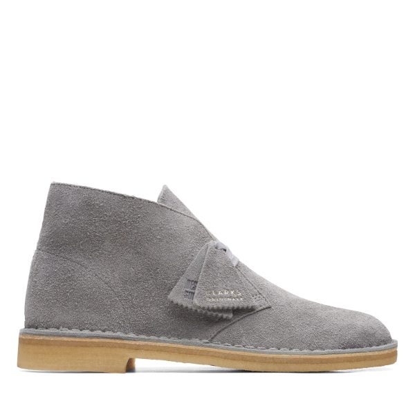 Clarks Originals Desert Boot Men s Greystone Suede 26169941 Online Hot Sale